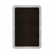 BORDER ATELIER DARK BROWN ROUNDED EDGE AREA RUG