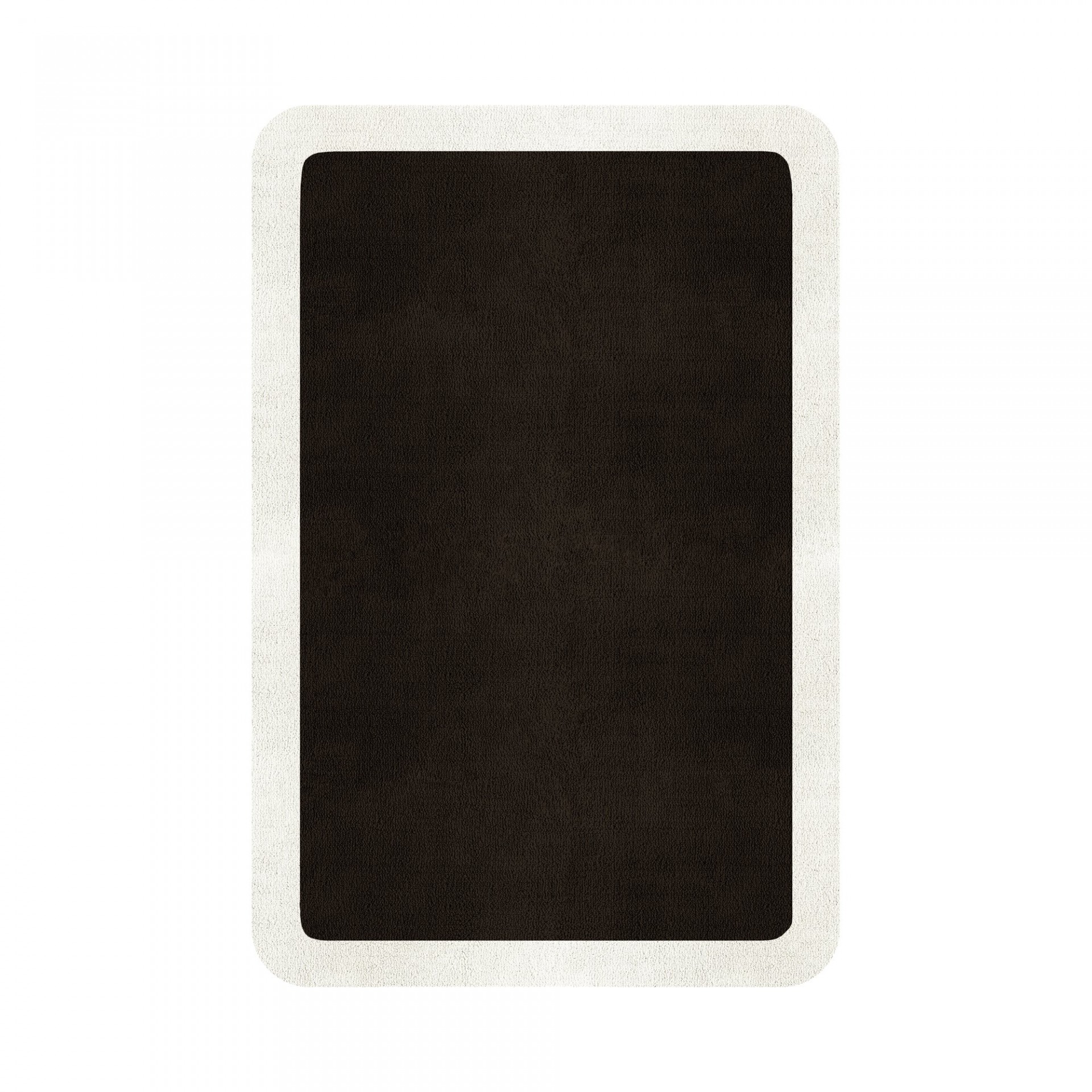 BORDER ATELIER DARK BROWN ALFOMBRA REDONDEADA