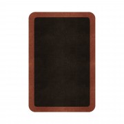 BORDER ATELIER DARK BROWN ROUNDED EDGE AREA RUG BORDER ATELIER DARK BROWN ROUNDED EDGE AREA RUG