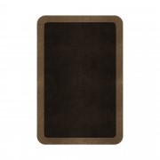 BORDER ATELIER DARK BROWN ROUNDED EDGE AREA RUG BORDER ATELIER DARK BROWN ROUNDED EDGE AREA RUG