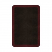 BORDER ATELIER DARK BROWN ROUNDED EDGE AREA RUG BORDER ATELIER DARK BROWN ROUNDED EDGE AREA RUG