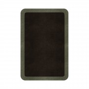 BORDER ATELIER DARK BROWN ROUNDED EDGE AREA RUG BORDER ATELIER DARK BROWN ROUNDED EDGE AREA RUG