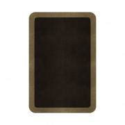 BORDER ATELIER DARK BROWN ROUNDED EDGE AREA RUG BORDER ATELIER DARK BROWN ROUNDED EDGE AREA RUG