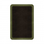 BORDER ATELIER DARK BROWN ROUNDED EDGE AREA RUG BORDER ATELIER DARK BROWN ROUNDED EDGE AREA RUG