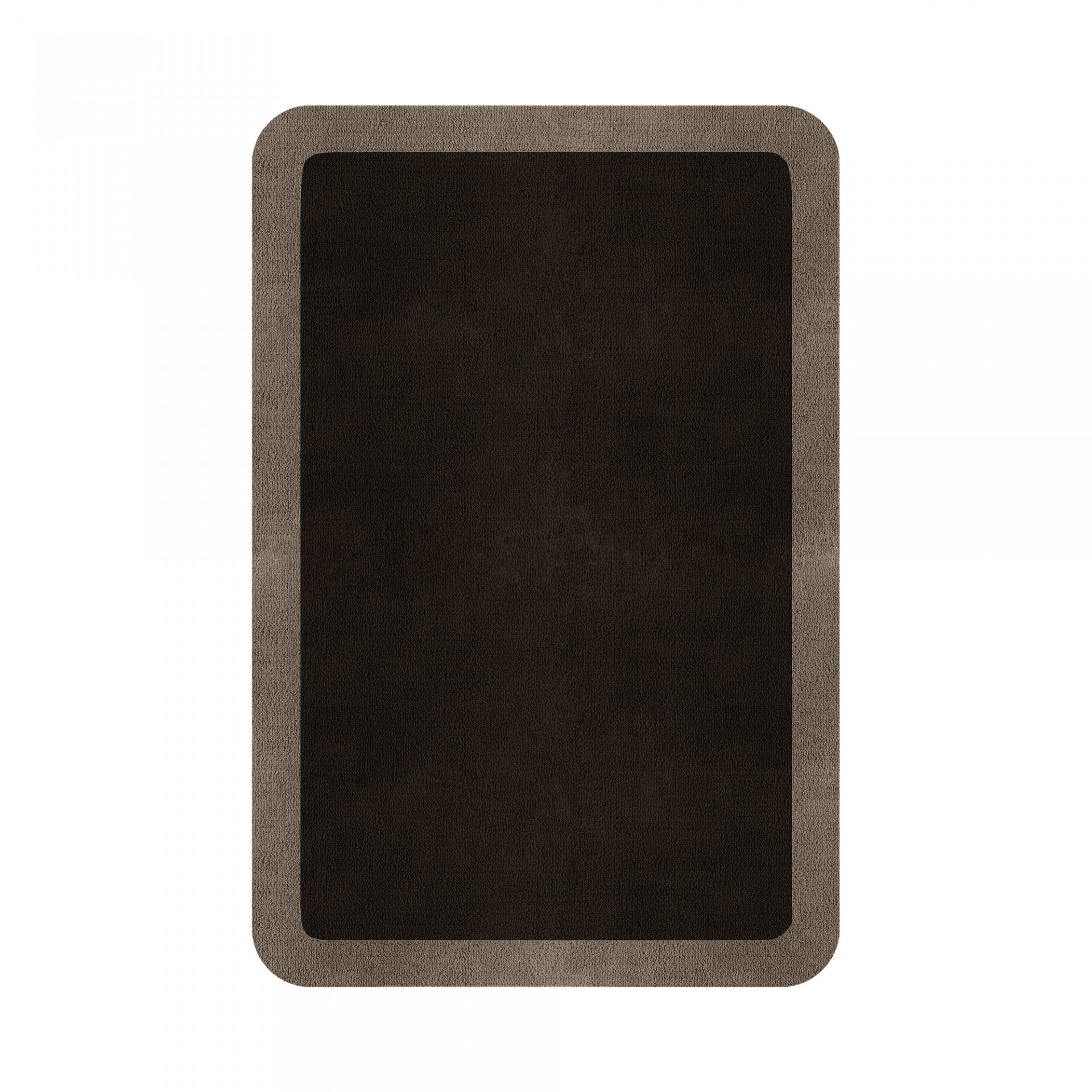 BORDER ATELIER DARK BROWN ALFOMBRA REDONDEADA