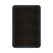 BORDER ATELIER DARK BROWN ROUNDED EDGE AREA RUG