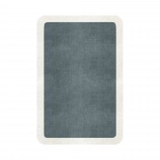 BORDER ATELIER DUSTY BLUE ROUNDED EDGE AREA RUG BORDER ATELIER DUSTY BLUE ROUNDED EDGE AREA RUG