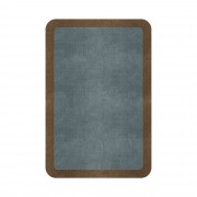 BORDER ATELIER DUSTY BLUE ROUNDED EDGE AREA RUG