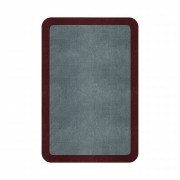 BORDER ATELIER DUSTY BLUE ROUNDED EDGE AREA RUG BORDER ATELIER DUSTY BLUE ROUNDED EDGE AREA RUG