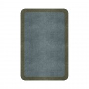 BORDER ATELIER DUSTY BLUE ROUNDED EDGE AREA RUG BORDER ATELIER DUSTY BLUE ROUNDED EDGE AREA RUG