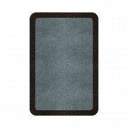 BORDER ATELIER DUSTY BLUE ROUNDED EDGE AREA RUG BORDER ATELIER DUSTY BLUE ROUNDED EDGE AREA RUG