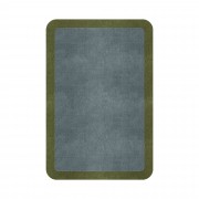 BORDER ATELIER DUSTY BLUE ROUNDED EDGE AREA RUG BORDER ATELIER DUSTY BLUE ROUNDED EDGE AREA RUG