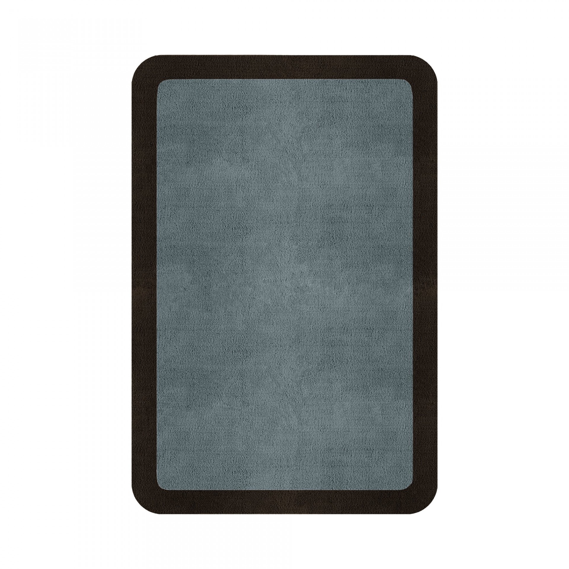 BORDER ATELIER DUSTY BLUE ROUNDED EDGE AREA RUG