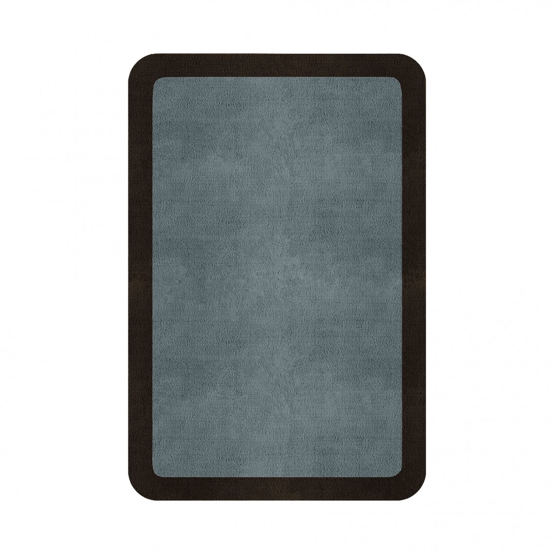 BORDER ATELIER DUSTY BLUE ROUNDED EDGE AREA RUG BORDER ATELIER DUSTY BLUE ROUNDED EDGE AREA RUG