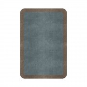 BORDER ATELIER DUSTY BLUE ROUNDED EDGE AREA RUG BORDER ATELIER DUSTY BLUE ROUNDED EDGE AREA RUG