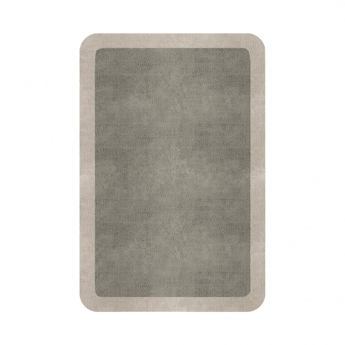 BORDER ATELIER PALE STONE ROUNDED EDGE AREA RUG BORDER ATELIER PALE STONE ROUNDED EDGE AREA RUG
