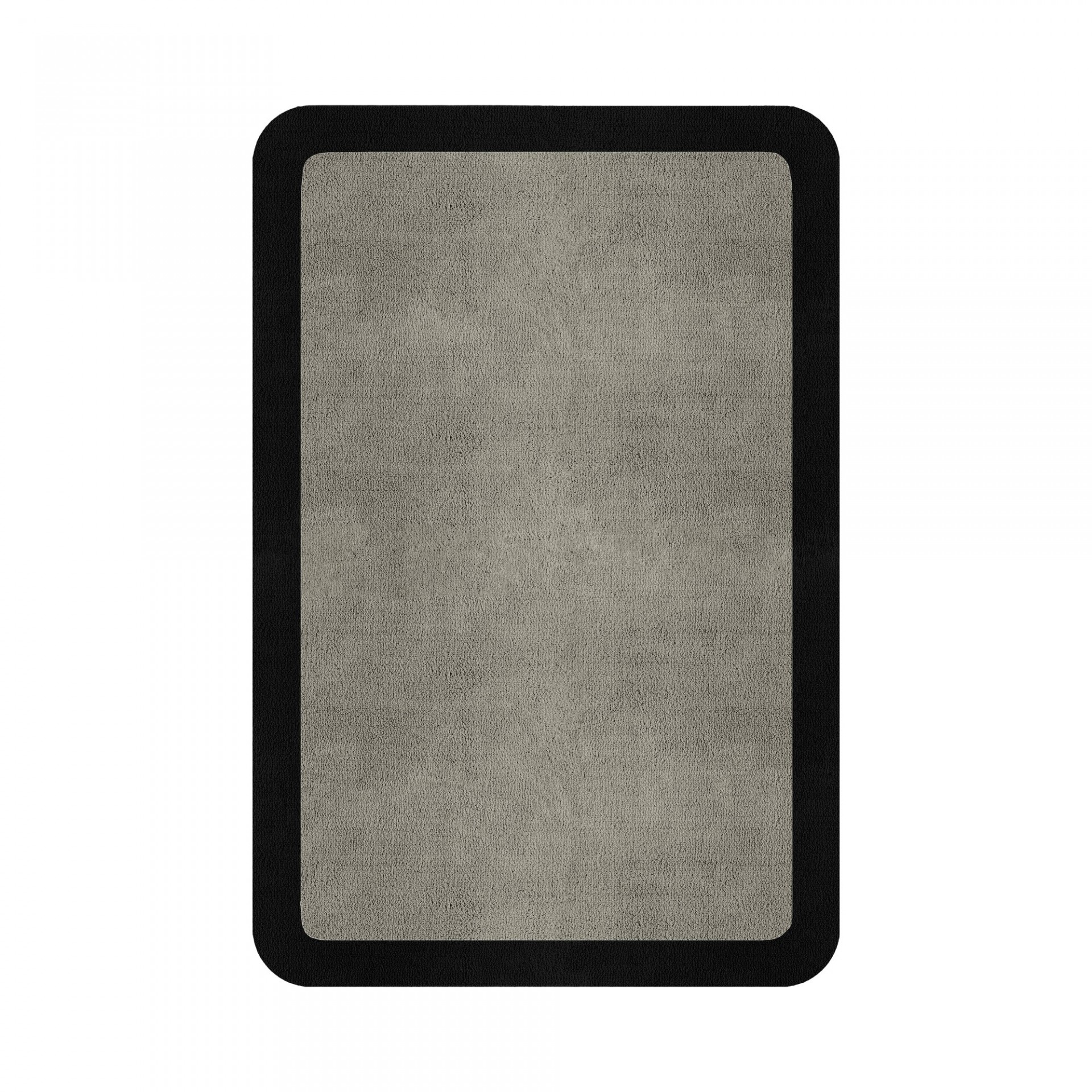 BORDER ATELIER PALE STONE ROUNDED EDGE AREA RUG