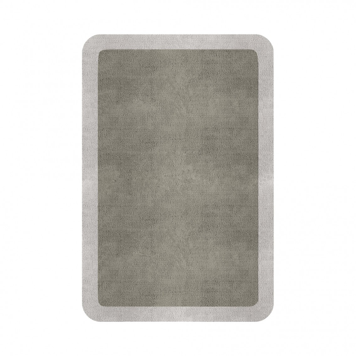 BORDER ATELIER PALE STONE ROUNDED EDGE AREA RUG BORDER ATELIER PALE STONE ROUNDED EDGE AREA RUG