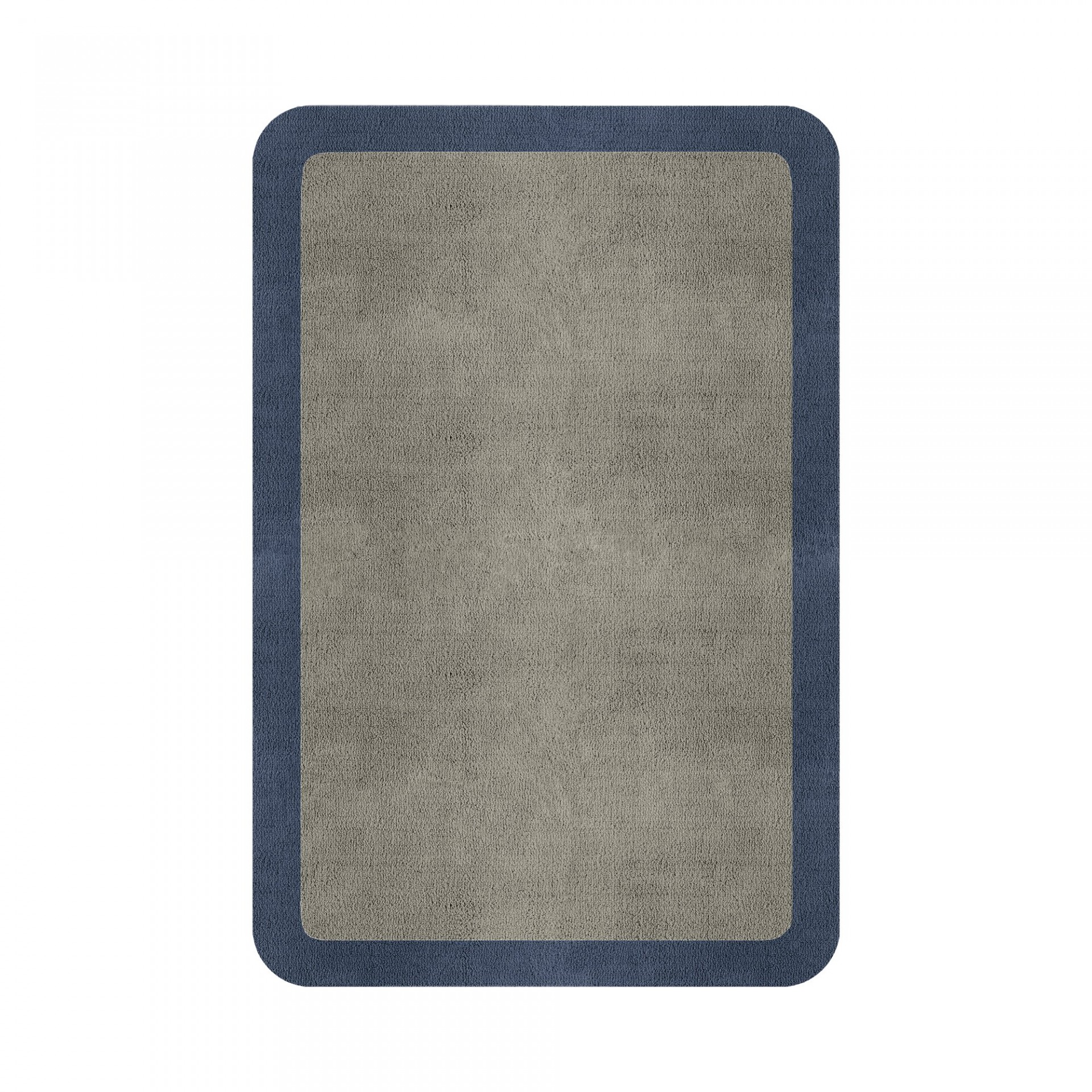 BORDER ATELIER PALE STONE ROUNDED EDGE AREA RUG