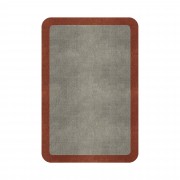 BORDER ATELIER PALE STONE ROUNDED EDGE AREA RUG