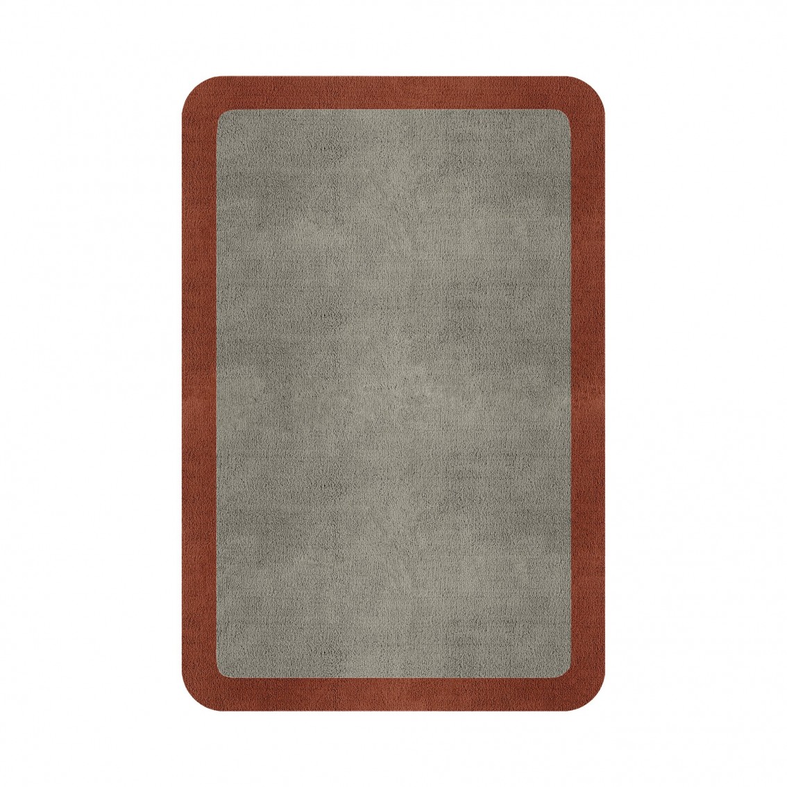 BORDER ATELIER PALE STONE ROUNDED EDGE AREA RUG
