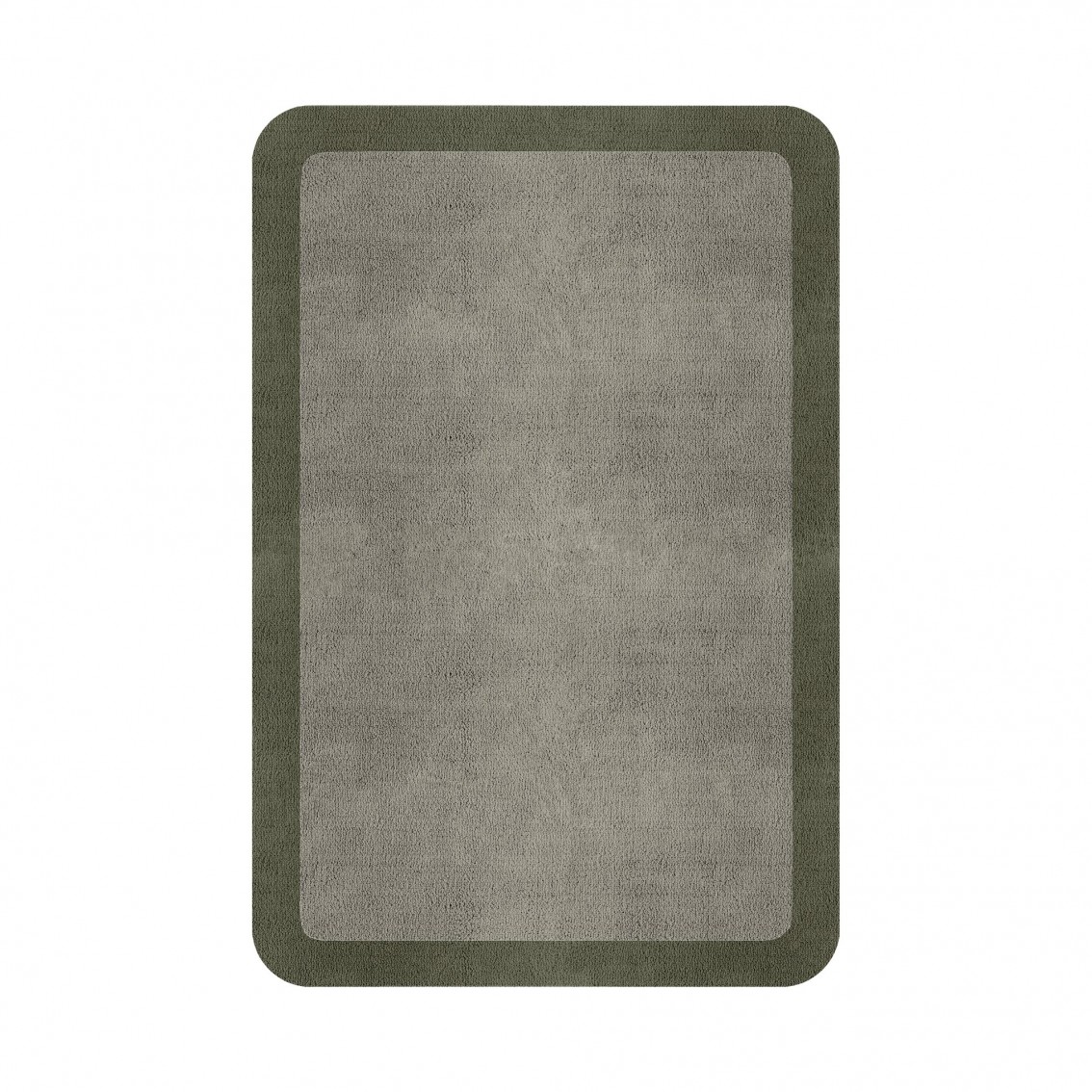 BORDER ATELIER PALE STONE ROUNDED EDGE AREA RUG BORDER ATELIER PALE STONE ROUNDED EDGE AREA RUG
