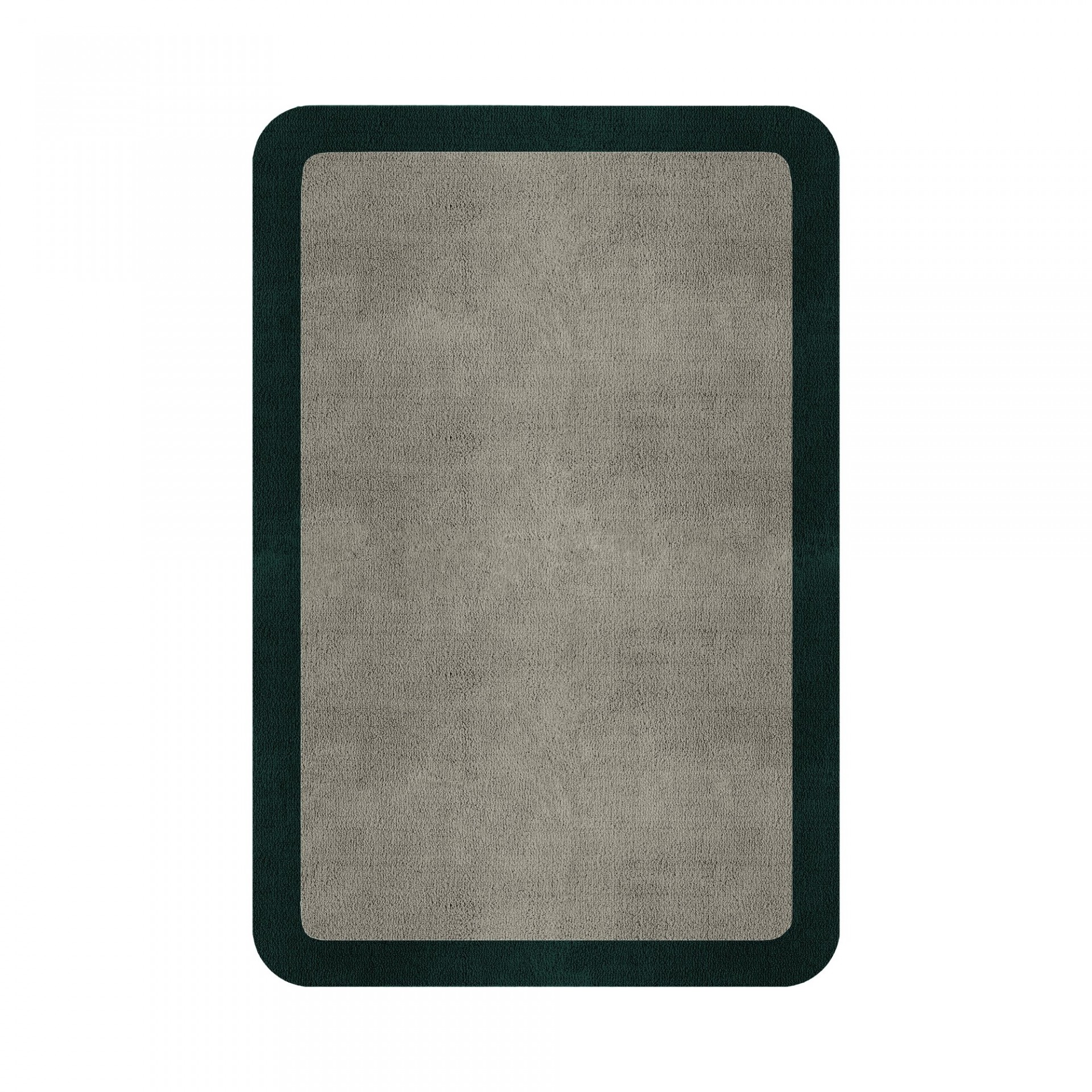 BORDER ATELIER PALE STONE ROUNDED EDGE AREA RUG