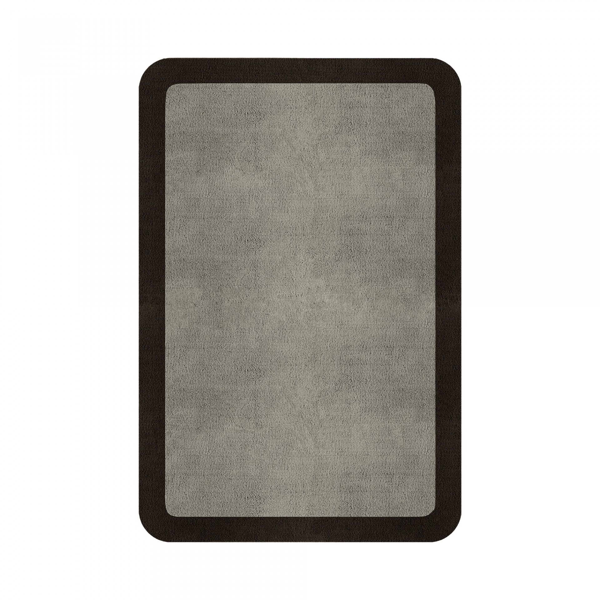BORDER ATELIER PALE STONE ROUNDED EDGE AREA RUG