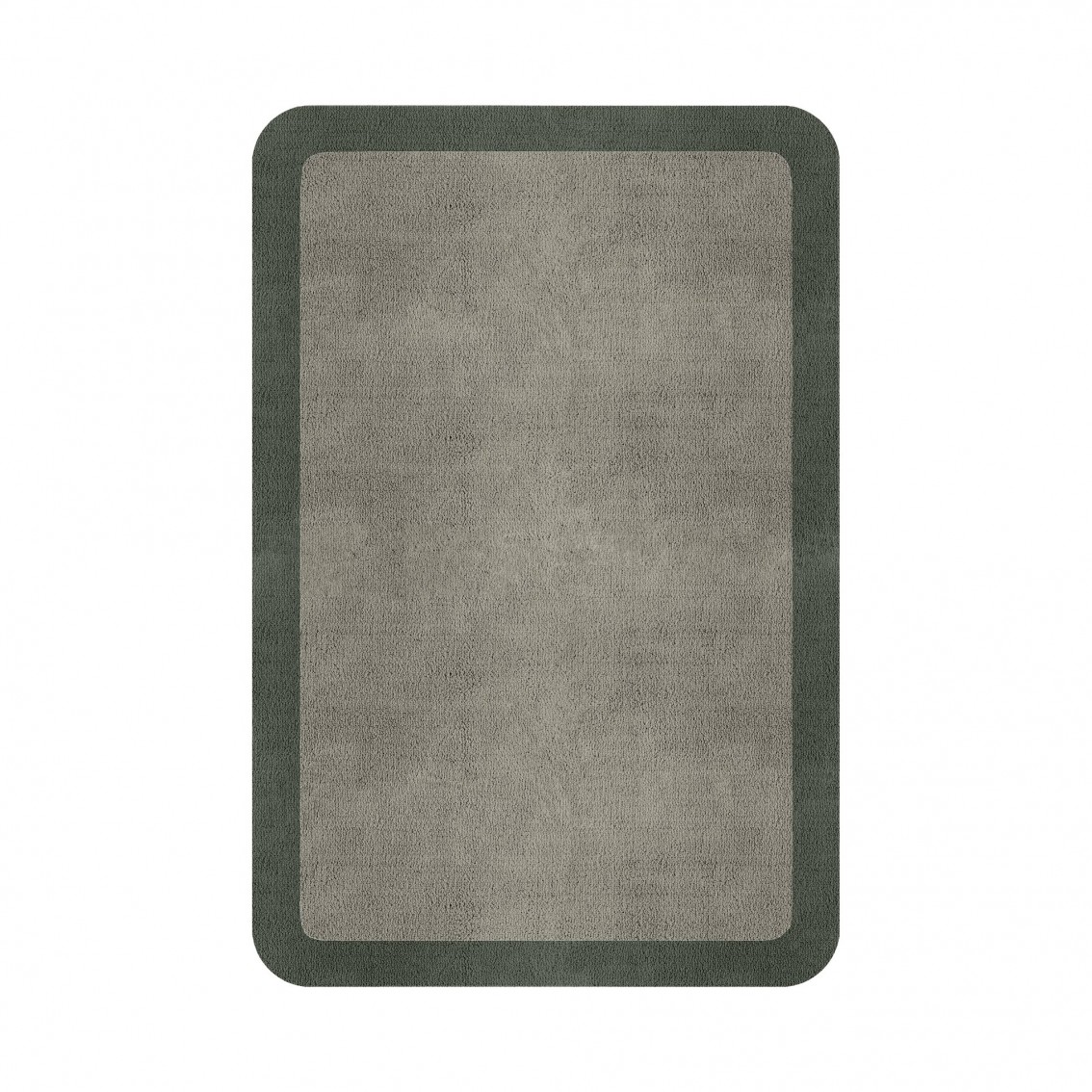 BORDER ATELIER PALE STONE ROUNDED EDGE AREA RUG BORDER ATELIER PALE STONE ROUNDED EDGE AREA RUG