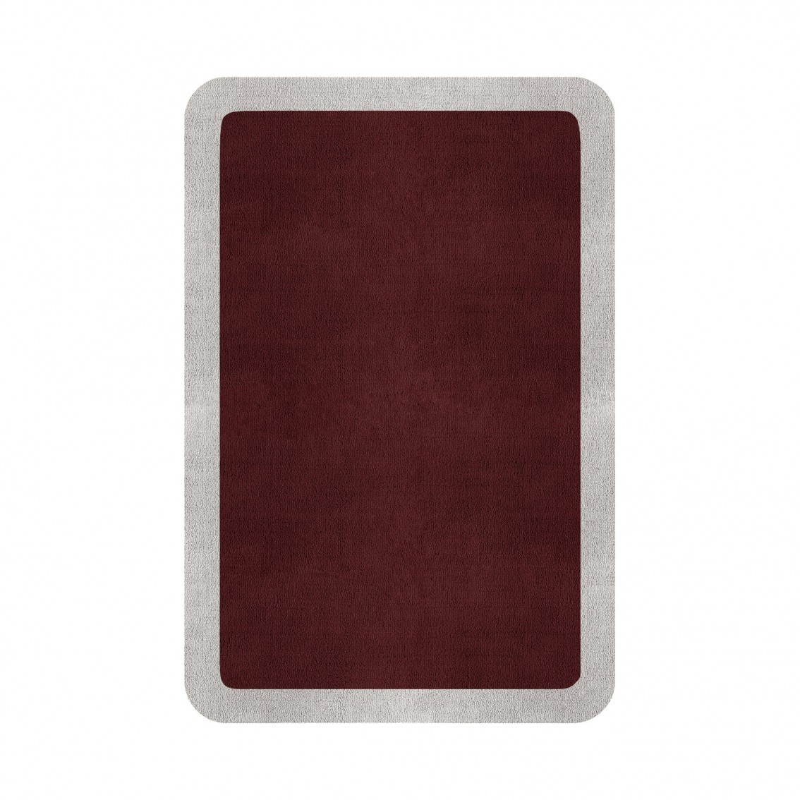 BORDER ATELIER BORDEAUX ROUNDED EDGE AREA RUG BORDER ATELIER BORDEAUX ROUNDED EDGE AREA RUG