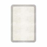 BORDER ATELIER SNOW ROUNDED EDGE AREA RUG BORDER ATELIER SNOW ROUNDED EDGE AREA RUG
