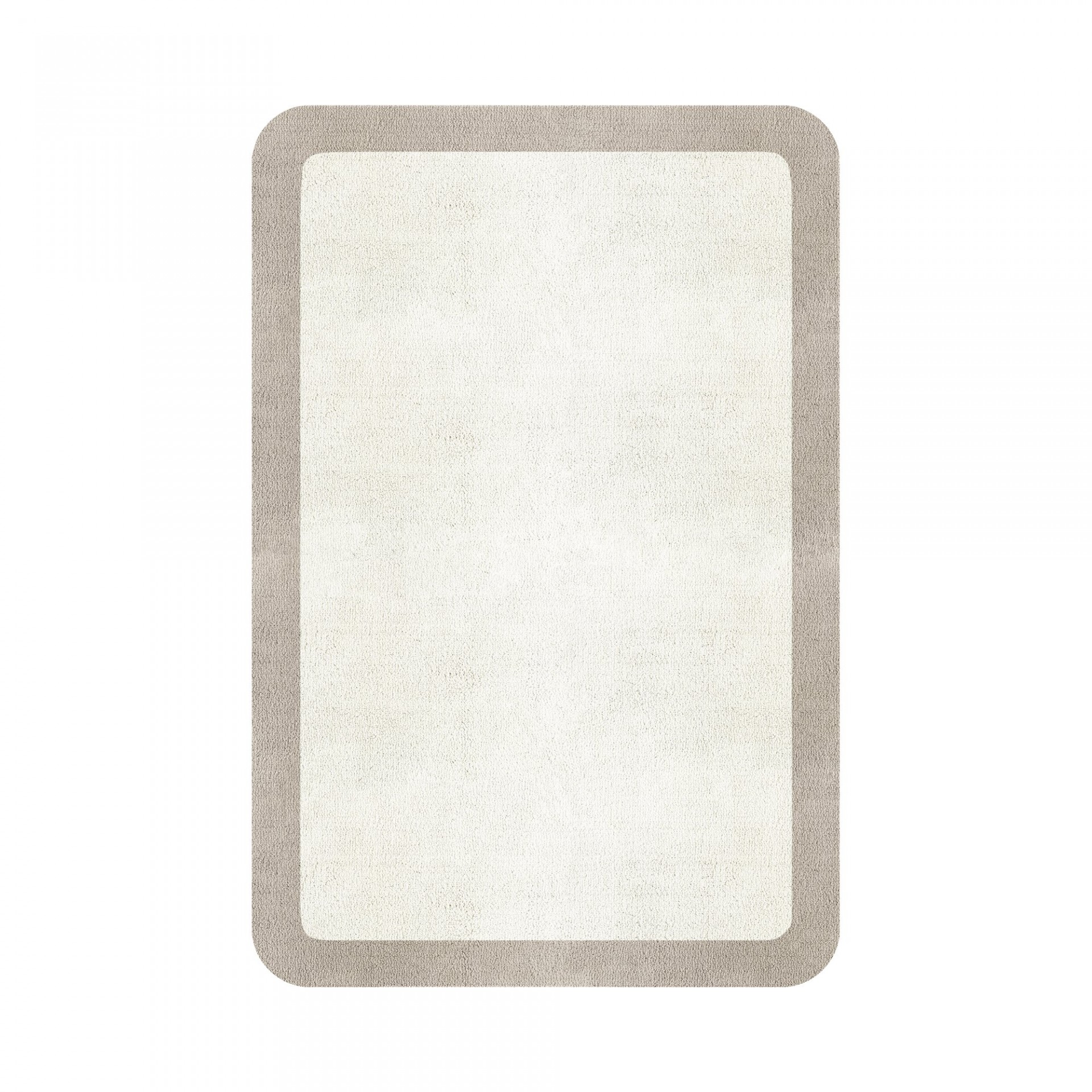 BORDER ATELIER SNOW ROUNDED EDGE AREA RUG