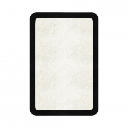 BORDER ATELIER SNOW ROUNDED EDGE AREA RUG BORDER ATELIER SNOW ROUNDED EDGE AREA RUG