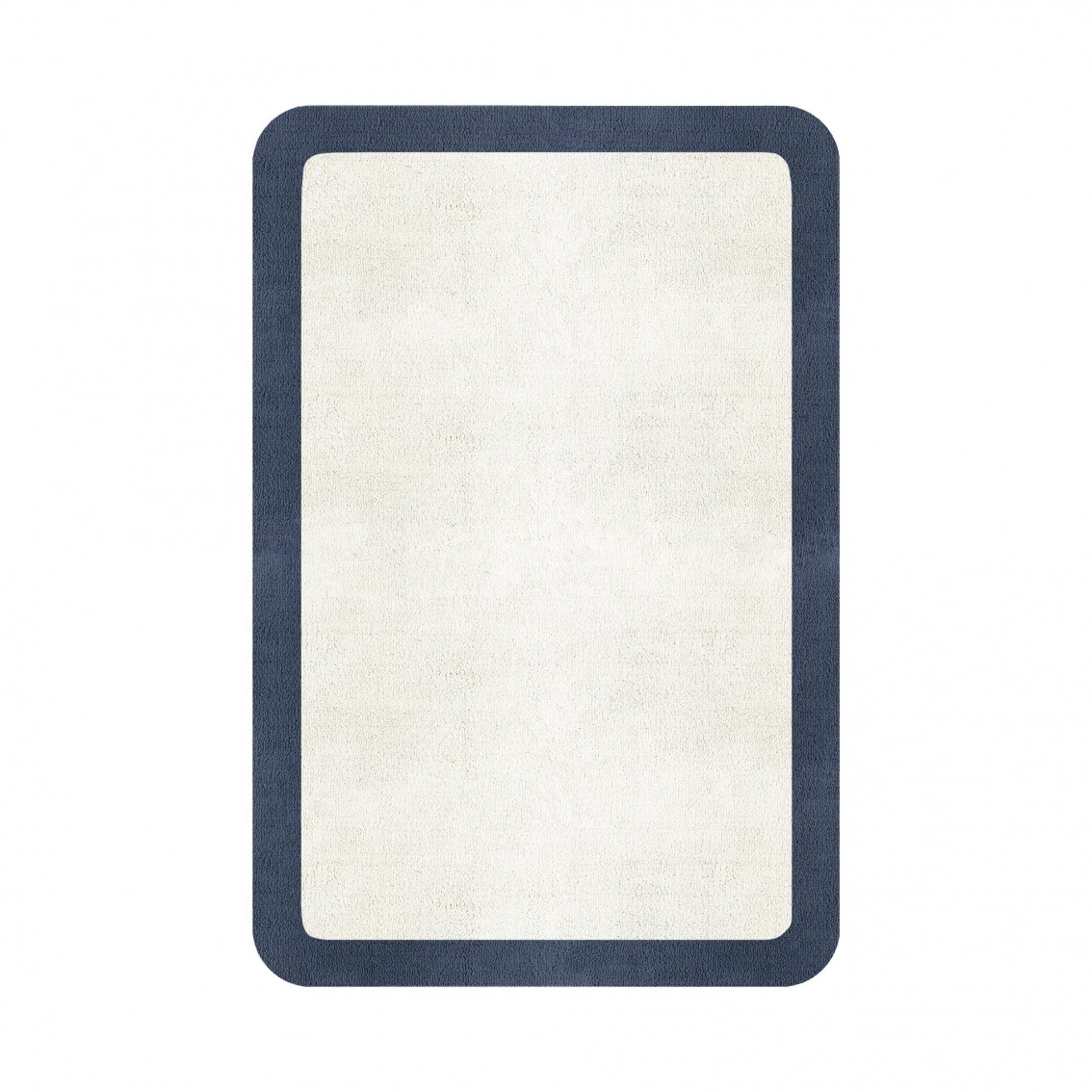 BORDER ATELIER SNOW ROUNDED EDGE AREA RUG BORDER ATELIER SNOW ROUNDED EDGE AREA RUG