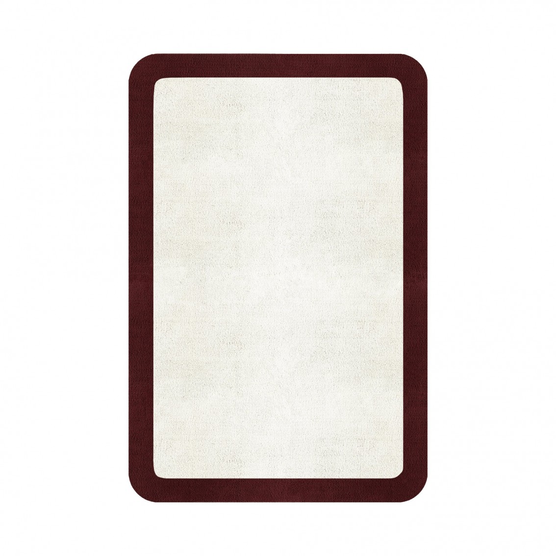 BORDER ATELIER SNOW ROUNDED EDGE AREA RUG BORDER ATELIER SNOW ROUNDED EDGE AREA RUG