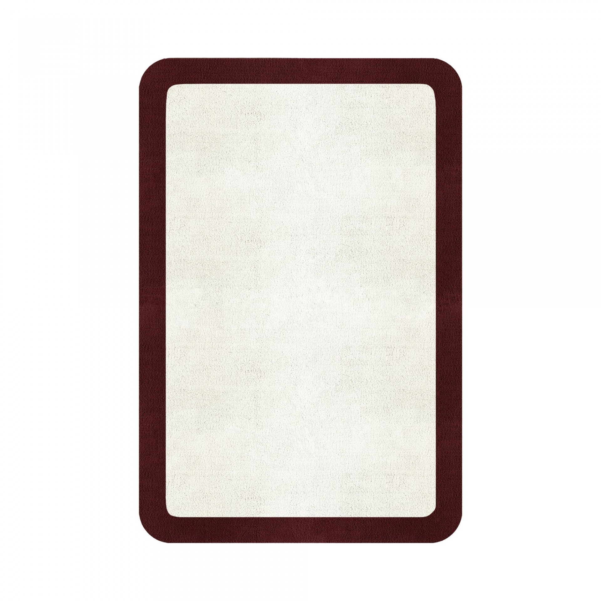 BORDER ATELIER SNOW ROUNDED EDGE AREA RUG