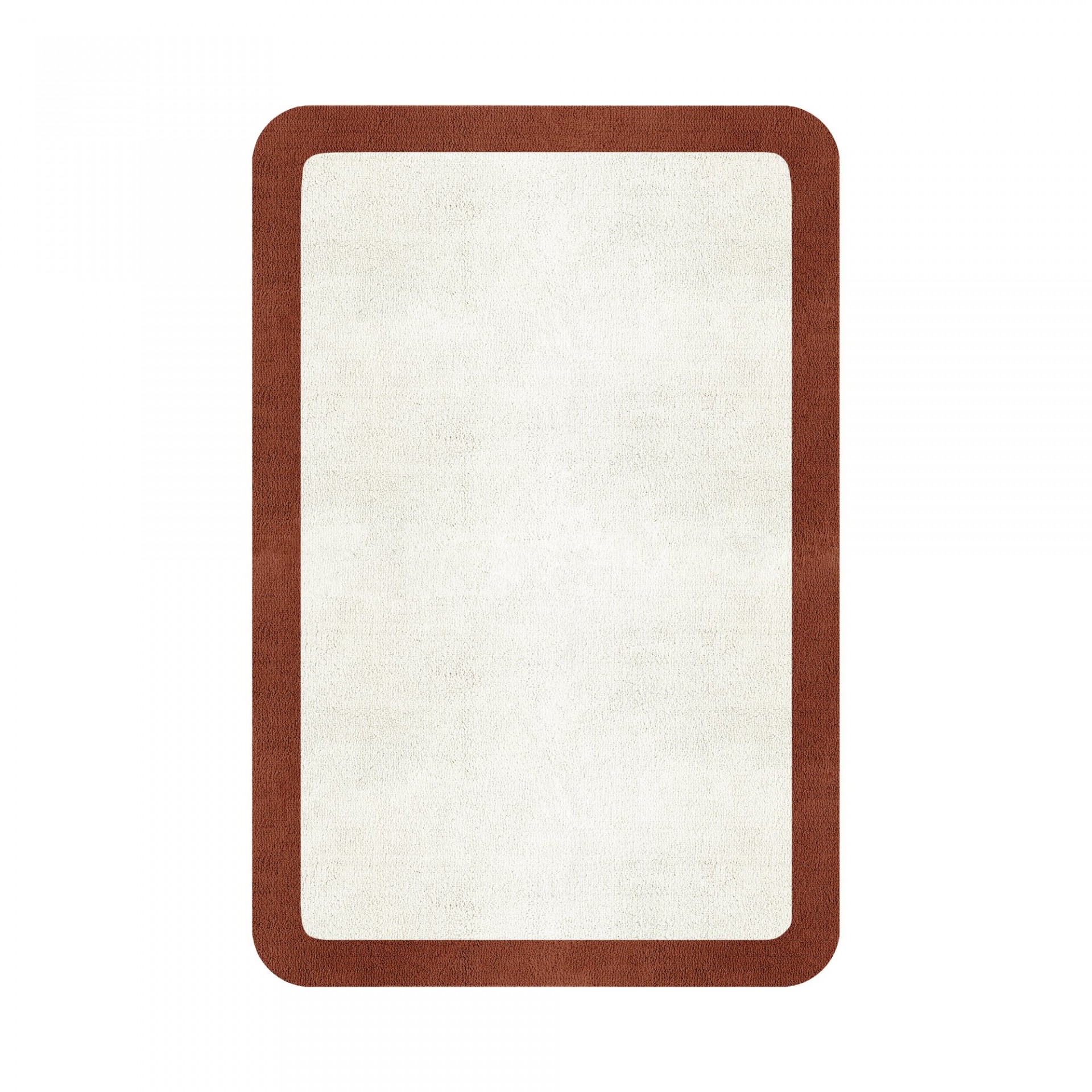 BORDER ATELIER SNOW ROUNDED EDGE AREA RUG
