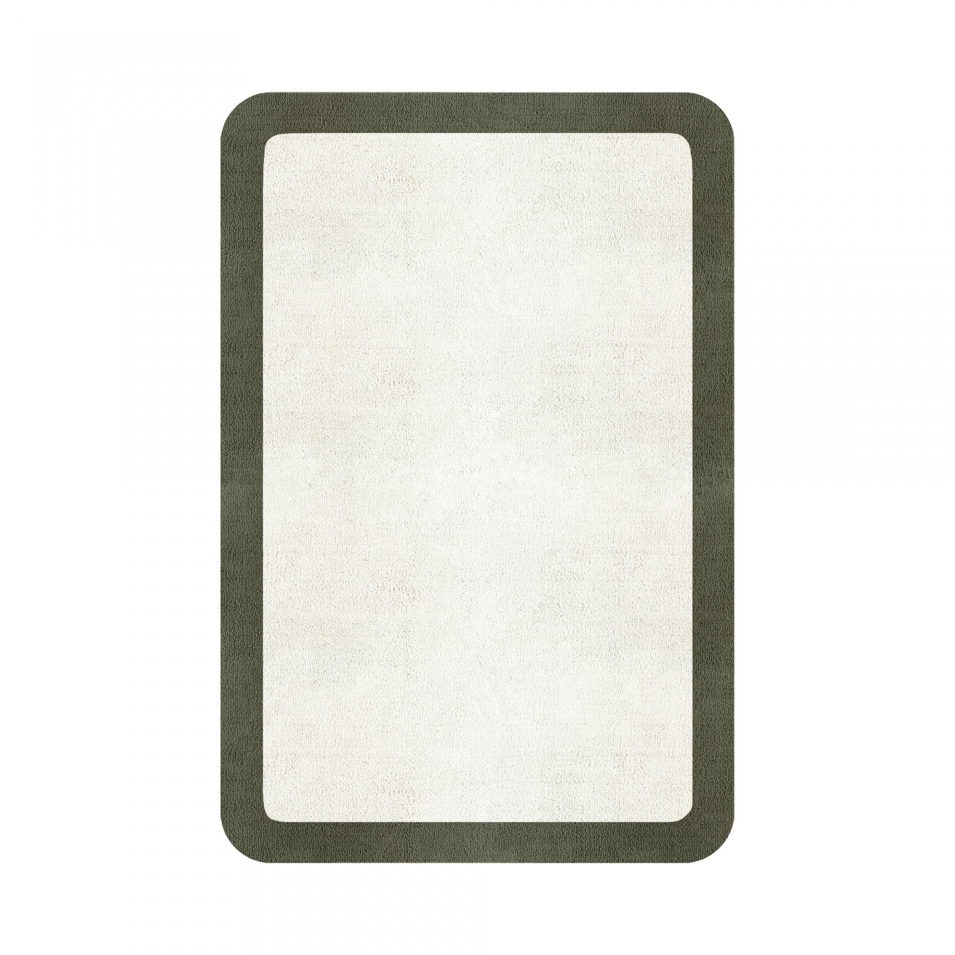 BORDER ATELIER SNOW ROUNDED EDGE AREA RUG