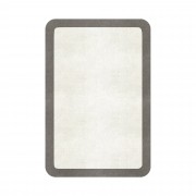 BORDER ATELIER SNOW ROUNDED EDGE AREA RUG BORDER ATELIER SNOW ROUNDED EDGE AREA RUG