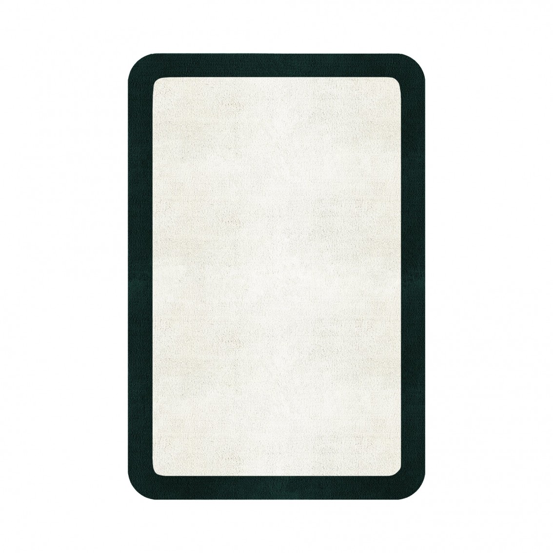 BORDER ATELIER SNOW ROUNDED EDGE AREA RUG BORDER ATELIER SNOW ROUNDED EDGE AREA RUG