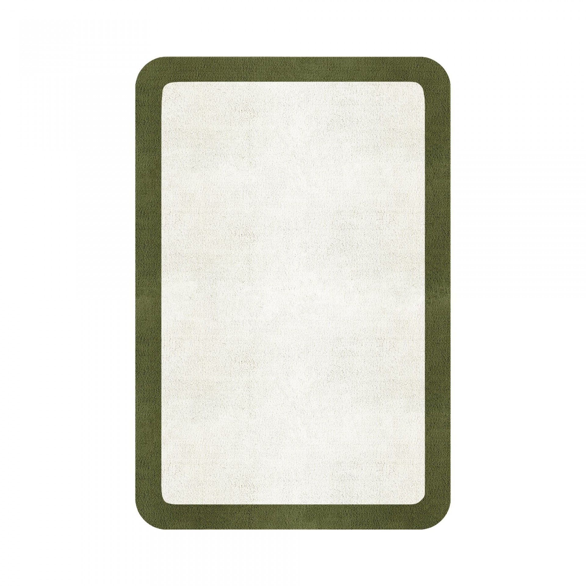 BORDER ATELIER SNOW ROUNDED EDGE AREA RUG