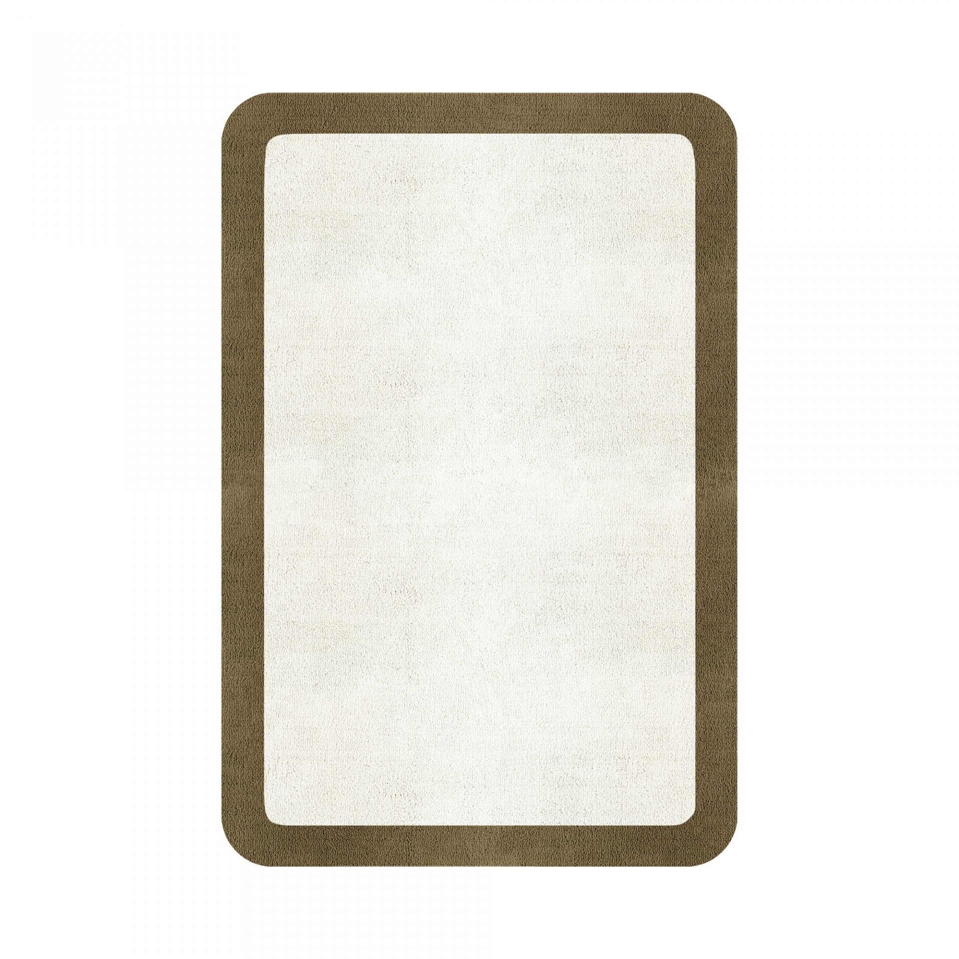 BORDER ATELIER SNOW ROUNDED EDGE AREA RUG