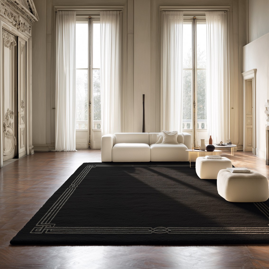 ELEGANCE DENIM BLUE AREA RUG